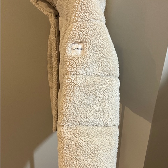 Calvin Klein Tan Sherpa Jacket - Size XSmall - Picture 11 of 14